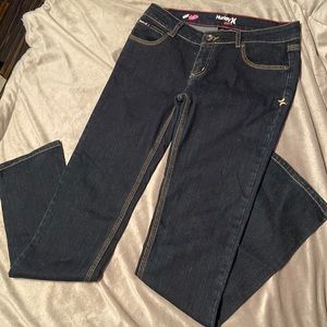 Girls Hurley blue jeans